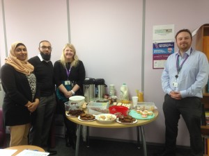Fatima Gangat and colleagues NHS North Kirklees Clinical Commissioning Groups at their Great British Tea Party